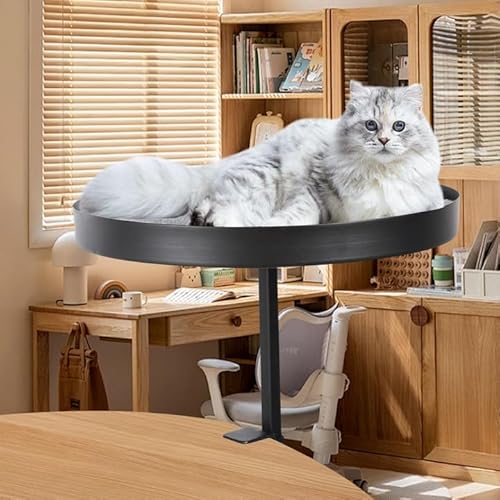 Katzenbett für Schreibtisch, Hängebett für Katzen mit Weicher Haustier-Kissen, 30cm Tisch-Katzenständer bis 20 kg, Kein Bohren 0-30cm Höhenverstellbares Platzsparend, Katzenkorb für Home Office Katzenbett für Schreibtisch, Hängebett für Katzen mit Weicher Haustier-Kissen, 30cm Tisch-Katzenständer bis 20 kg, Kein Bohren 0-30cm Höhenverstellbares Platzsparend, Katzenkorb für Home Office von Tokenhigh