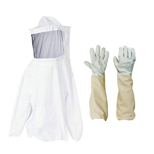 Tokenhigh Imker-Schutzanzug, Imker-Schutzanzug, Imker-Jacke, Hut, Schleier, Handschuhe, Jacke, Faltbarer Zaun, Schleier, Overall, Bienenschutzanzug, Kittel Tokenhigh Imker-Schutzanzug, Imker-Schutzanzug, Imker-Jacke, Hut, Schleier, Handschuhe, Jacke, Faltbarer Zaun, Schleier, Overall, Bienenschutzanzug, Kittel von Tokenhigh