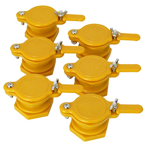 Tolegano Honig Abfüllhahn 6 Stück, Quetschhahn, gelb, Plastik, Honigeimer, lebensmittelecht, Bienen, Honig, Honigernte, Schleudern, Beekeeping, Honiggläser, Abfüllkübel Tolegano Honig Abfüllhahn 6 Stück, Quetschhahn, gelb, Plastik, Honigeimer, lebensmittelecht, Bienen, Honig, Honigernte, Schleudern, Beekeeping, Honiggläser, Abfüllkübel von Tolegano