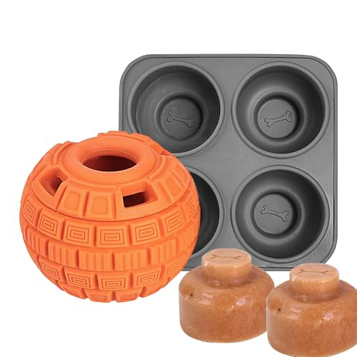 Anreicherungsspielzeug für Hunde – Leckerli-Spielzeug für Hunde | 4 Mulden Silikonschalen für aggressive Kauer, interaktives Hundespielzeug, multifunktionales Hunde-Puzzle, Leckerli-Spender für Hunde Anreicherungsspielzeug für Hunde – Leckerli-Spielzeug für Hunde | 4 Mulden Silikonschalen für aggressive Kauer, interaktives Hundespielzeug, multifunktionales Hunde-Puzzle, Leckerli-Spender für Hunde von Toliya