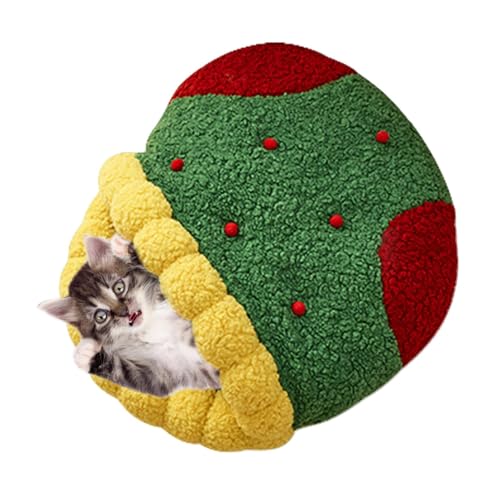 Baum Katzenbett - Atmungsaktives Winter-Katzenhöhlenbett | Weihnachten Katzenbett Weihnachten Katzennest Indoor Kätzchenhaus Katzenversteck Hundezelt Bett mit Abnehmbarem Kissen für Welpen und Baum Katzenbett - Atmungsaktives Winter-Katzenhöhlenbett | Weihnachten Katzenbett Weihnachten Katzennest Indoor Kätzchenhaus Katzenversteck Hundezelt Bett mit Abnehmbarem Kissen für Welpen und von Toliya