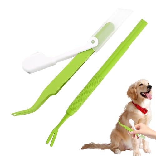 Hund Zeckenentferner Werkzeuge, Katze Zeckenentferner Set, 2 Haustier Zeckenentfernungsset, Edelstahl Zeckenentfernungspinzette mit Licht Tier Zeckenentferner Werkzeug für große Katze Hund Zeckenentferner Werkzeuge, Katze Zeckenentferner Set, 2 Haustier Zeckenentfernungsset, Edelstahl Zeckenentfernungspinzette mit Licht Tier Zeckenentferner Werkzeug für große Katze von Toliya