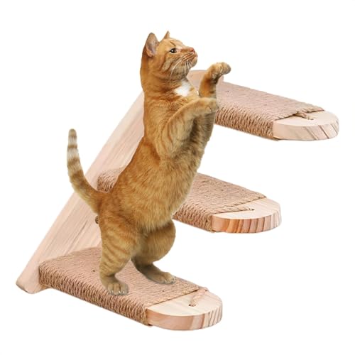 Katzenkletterwand – Wandmontiertes Katzenregal | umwickelte Katzen-Sitzstange | Hängematte platzsparende Katzenmöbel, langlebiges Holzdesign, einfache Installation, perfekt für Indoor-Katzenspiele, Katzenkletterwand – Wandmontiertes Katzenregal | umwickelte Katzen-Sitzstange | Hängematte platzsparende Katzenmöbel, langlebiges Holzdesign, einfache Installation, perfekt für Indoor-Katzenspiele, von Toliya