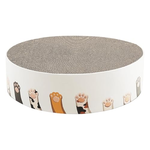 Katzenkratzer - Katzenkratzbrett | Kratzlounge Katzenbett | Wellpappe Katzenkratzmatte, 2-in-1 runde Katzenkratzbetten, bietet festen und gemütlichen Ruheplatz für Möbelschutz Katzenkratzer - Katzenkratzbrett | Kratzlounge Katzenbett | Wellpappe Katzenkratzmatte, 2-in-1 runde Katzenkratzbetten, bietet festen und gemütlichen Ruheplatz für Möbelschutz von Toliya