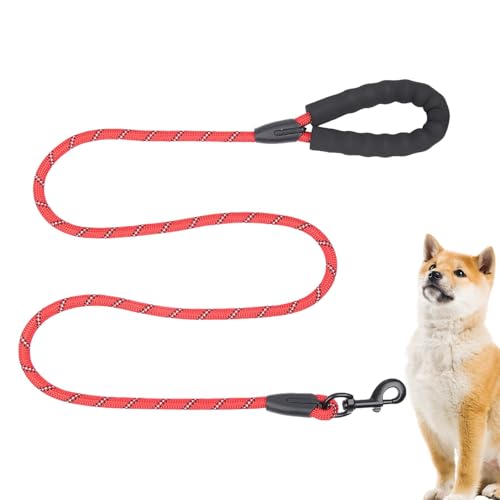 Reflektierendes Traktionsseil für Hunde – Komfortabler gepolsterter Griff, sichere Hundeleine | Hundeleine aus Nylon | Hundeleine, gepolsterter Griff, Hundeleine zum Gehen, Laufen, Training, lange Reflektierendes Traktionsseil für Hunde – Komfortabler gepolsterter Griff, sichere Hundeleine | Hundeleine aus Nylon | Hundeleine, gepolsterter Griff, Hundeleine zum Gehen, Laufen, Training, lange von Toliya