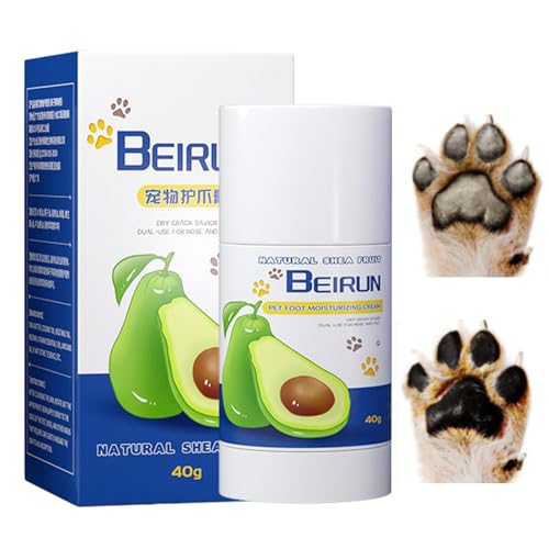 Toliya Feuchtigkeitsspendender Hundepfotenbalsam,Pfotenschutz Natürliche Creme-Feuchtigkeitscreme 40g - Pet Nose Paw Balm Paw Beruhigungssauger, effektive Feuchtigkeitscrem Toliya Feuchtigkeitsspendender Hundepfotenbalsam,Pfotenschutz Natürliche Creme-Feuchtigkeitscreme 40g - Pet Nose Paw Balm Paw Beruhigungssauger, effektive Feuchtigkeitscrem von Toliya