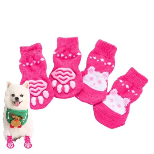 Toliya rutschfeste Hundesocken, süße Socken für Hunde, Rutschfester Pfotenschutz mit Tiermuster, Weiche Haustiersocken für drinnen und draußen, verschleißfeste Katzensocken gegen Lecken und Beißen Toliya rutschfeste Hundesocken, süße Socken für Hunde, Rutschfester Pfotenschutz mit Tiermuster, Weiche Haustiersocken für drinnen und draußen, verschleißfeste Katzensocken gegen Lecken und Beißen von Toliya