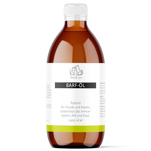 Barf Öl 1000ml von Tom & Leo | Für Hunde & Katzen | Unterstützt Gelenkgesundheit & stärkt Haut und Fell Barf Öl 1000ml von Tom & Leo | Für Hunde & Katzen | Unterstützt Gelenkgesundheit & stärkt Haut und Fell von Tom&Leo