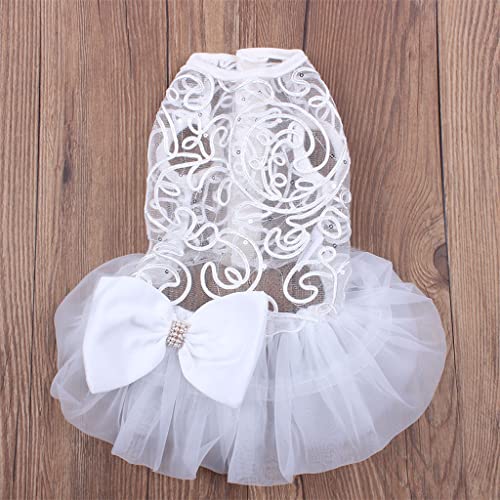 Hochzeitsrock, Partykostüm, 2-farbiges Haustier-Welpen-Partykleid, formelle Kleidung, Haustier-Welpenrock (A Mcode) von Tomator