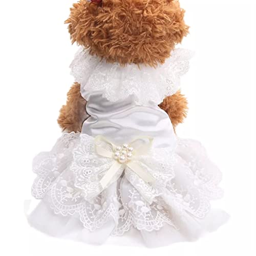 Hochzeitsrock Haustierkleidung Hochzeit Brautjungfernkleid Kleines und mittleres Hundekleid Kleid (A XLcode) von Tomator