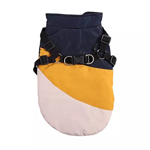 Hundejacken, Winter, kaltes Wetter, Hundemäntel mit Geschirr, weich, warm, Sportkleidung, Bekleidung für kleine, mittelgroße und große Hunde (Gelber S-Code) von Tomator