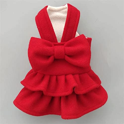 Pet Warm Dress Bow Rock Bequemer Haustierbedarf Pet Rock Rock Cute Sweet Pet Dress (A Lcode) von Tomator