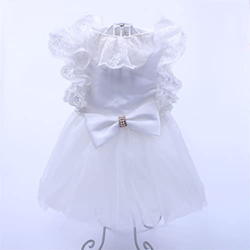 Süßes Kurzrock-Hochzeitskleid Elegantes Partykleid Ballett-Welpen-Kostüm-Welpen-Haustier (A Mcode) von Tomator