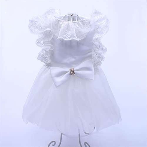 Süßes Kurzrock-Hochzeitskleid Elegantes Partykleid Ballett-Welpen-Kostüm-Welpen-Haustier (A Mcode) von Tomator