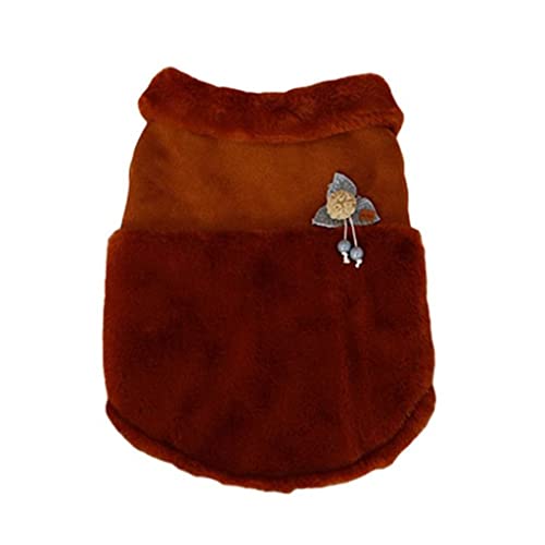 Winter-Hundemantel-Fleece-Haustier-Hundekleidung Bequeme warme Plüsch-Haustier-Weste-Jacke für kleine mittlere Hundemantel (AL-Code) von Tomator
