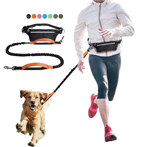 Freihändige Hundeleine mit Bauchgurt – ideal für Jogger, Rollstuhlfahrer und Rollator-Nutzer – elastisch, stoßdämpfend, reflektierend, mit Tasche – für alle Hunde geeignet Freihändige Hundeleine mit Bauchgurt – ideal für Jogger, Rollstuhlfahrer und Rollator-Nutzer – elastisch, stoßdämpfend, reflektierend, mit Tasche – für alle Hunde geeignet von Tomkabo