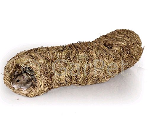 Natur Gras Heu Stroh Nager Meerschweinchen Kaninchen Hamster Tunnel Haus Nest Höhle Maus (06144) von Tommi