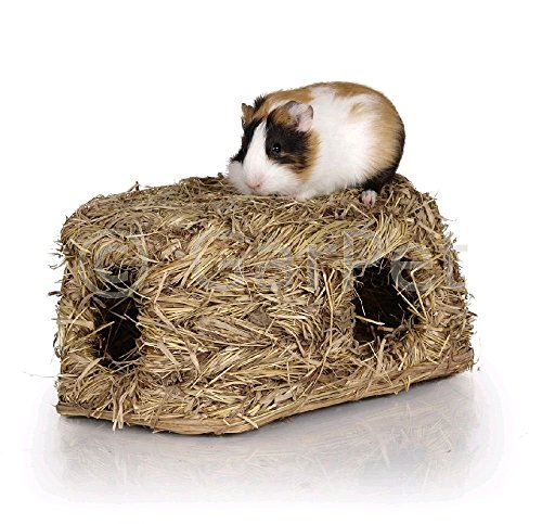 Natur Gras Heu Stroh Nager Meerschweinchen Kaninchen Hamster Tunnel Haus Nest Höhle Maus (06145) von Tommi