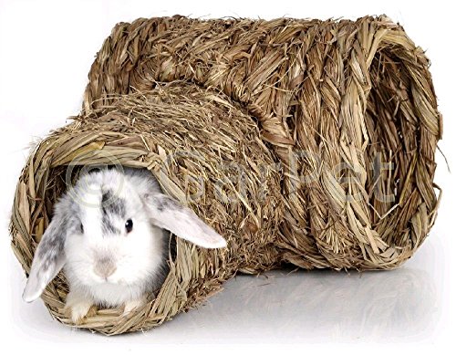 Natur Gras Heu Stroh Nager Meerschweinchen Kaninchen Hamster Tunnel Haus Nest Höhle Maus (06171) von Tommi