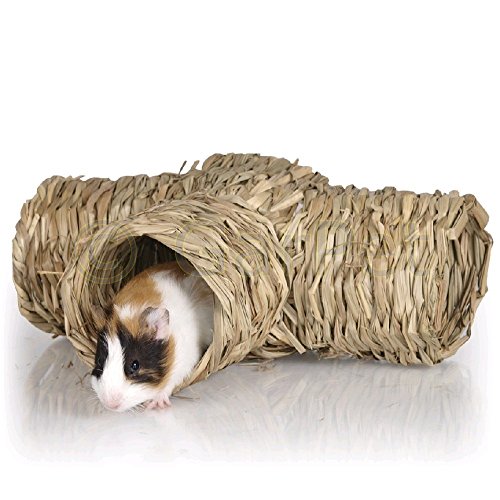 Natur Spielzeug Nager Meerschweinchen Hamster Tunnel Schilf Haus Nest Höhle (06158) von Tommi