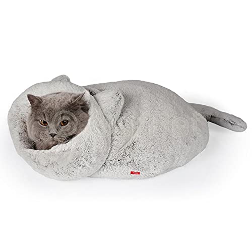 Tommi Katzen Kuschelsack Schlafsack Katzenschlafsack Höhle Plüsch Schlafplatz Bett von Tommi