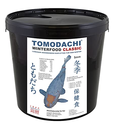 Koifutter Winterfutter Koi Sinkfutter energiereich langsam absinkend arktische Rohstoffe hochverdaulich bei Kälte Tomodachi Koi Winterfutter 5mm 5kg von Tomodachi