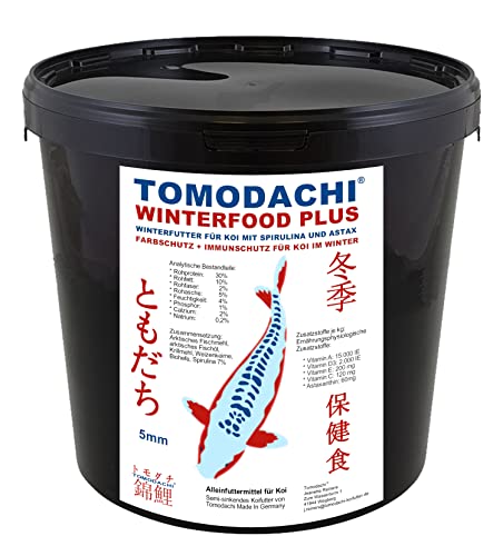 Koifutter Winterfutter Koi Sinkfutter Spirulinafutter farbverstärkend arktisches Koi Futter hochverdaulich Tomodachi Winterfutter 5mm 5kg von Tomodachi