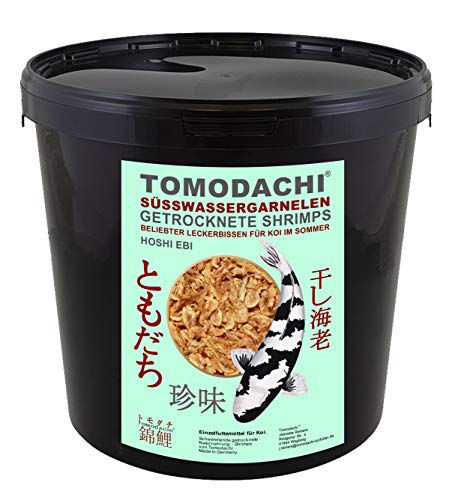 Tomodachi Garnelen, Koifutter, Naturfutter, Koisnack für den Sommer, getrocknete Süßwassergarnelen, Shrimps, Gambas für die Handfütterung der Koi, gesunde, leckere Koibelohnung handzahme Koi 5L Eimer Tomodachi Garnelen, Koifutter, Naturfutter, Koisnack für den Sommer, getrocknete Süßwassergarnelen, Shrimps, Gambas für die Handfütterung der Koi, gesunde, leckere Koibelohnung handzahme Koi 5L Eimer von Tomodachi