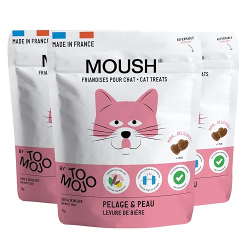TOMOJO 3 x Beutel Leckerlis für Katzen auf Basis von Insekten, Fell und Haut – natürliche Inhaltsstoffe, reich an Proteinen – Leckerli für Katzen, Rezept von einem Tierarzt – 100 % hergestellt in von Tomojo