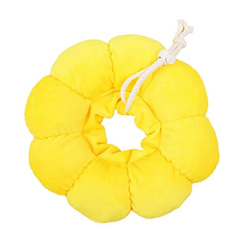 Einstellbarer Pet Recovery Collar Kegel bequemer Anti -Biss -Wundheilungsschutz für Katzen Kätzchen Sonnenblumenkatze Erholungskegel (M) von Tomotato