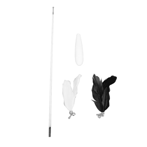 Einziehbarer Katzen stab Komfortabler Griff Abnehmbare Feder Interaktives Katzen Teaser Spielzeug mit Glocken Interaktiver Fänger und Lustige Übung für Kätzchen Kitty Einziehbarer Katzen stab Komfortabler Griff Abnehmbare Feder Interaktives Katzen Teaser Spielzeug mit Glocken Interaktiver Fänger und Lustige Übung für Kätzchen Kitty von Tomotato