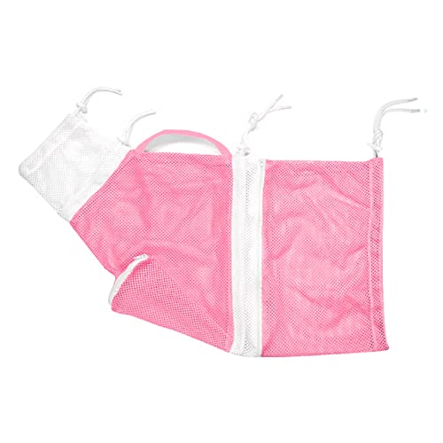 Katzenbadetasche atmungsablöschbarer Katze Duschgitterpflegebeutel mit Griff für Haustier -Badeeinspritz -Nagel -Trimmen (Roseate weiß) von Tomotato