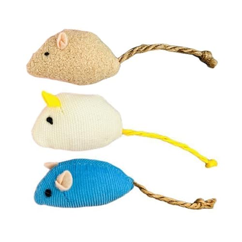 Katzenspielzeug Fälschung, um Innenkätzchen Interactive Catnip Kitty Toys für alle Rassen zu verlockend, 3 -Set von 3 Katzenspielzeug Fälschung, um Innenkätzchen Interactive Catnip Kitty Toys für alle Rassen zu verlockend, 3 -Set von 3 von Tomotato