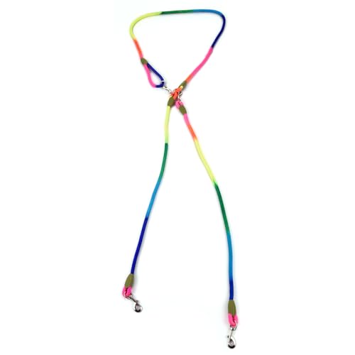 Nylon Hundeleine, Hundetraining Leine mit Reflektierenden Stichen Einstellbarer Crossbody Haustiere Leine für Kleine Mittelgroße Hunde (B) von Tomotato