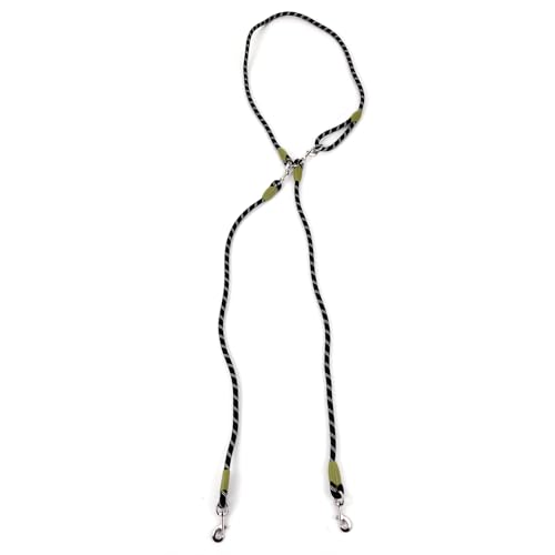 Nylon Hundeleine, Hundetraining Leine mit Reflektierenden Stichen Einstellbarer Crossbody Haustiere Leine für Kleine Mittelgroße Hunde (B) von Tomotato