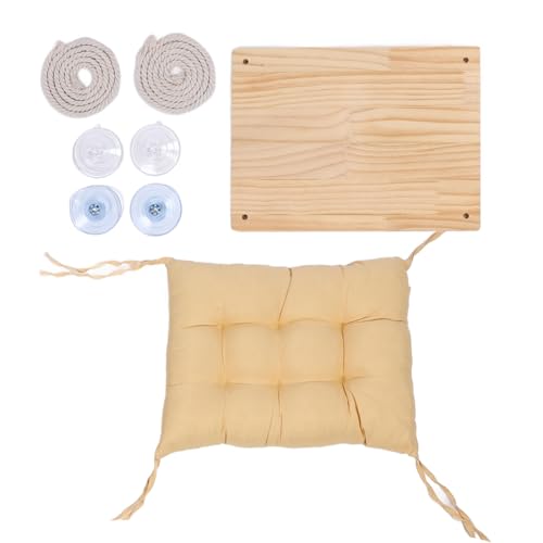 Tomotato Katzen Fensterhängematte, Hängendes Fensterbett Platzsparend aus Kiefernholz, Fensterbank Montiertes Katzenbett für Haustierruheplatz und Aussichtsposition Tomotato Katzen Fensterhängematte, Hängendes Fensterbett Platzsparend aus Kiefernholz, Fensterbank Montiertes Katzenbett für Haustierruheplatz und Aussichtsposition von Tomotato