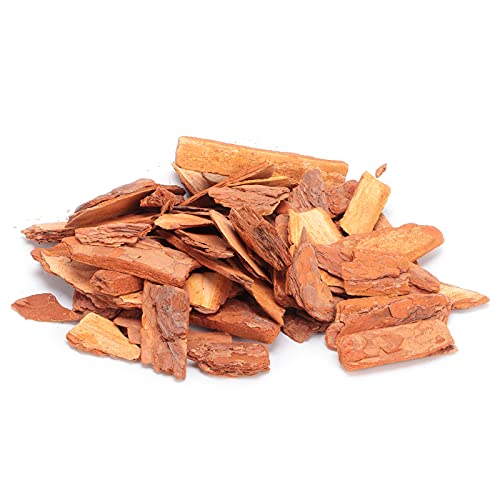 Tomotato Kiefernrinde Mulch warm und atmungsaktiv für Haustierbetten, Gartenarbeit, Kunsthandwerk, Innenpflanzen und Bodenbedeckungsanlagen (Große Partikel 250g) von Tomotato
