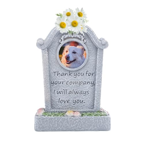 Tomotato Pet Memorial Stones Harzsteine ​​für Gräbermarkierungen Grabstein für Ihr Zuhause oder Ihren Outdoor -Garten (begleiten) von Tomotato