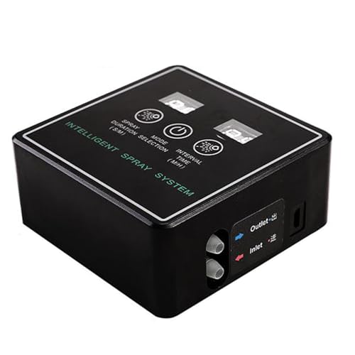 Tomotato Reptilienmister -Luftbefeuchter intelligentes Misting -System mit 360 -Grad -Verstelldüsen für Chamäleon, Eidechse, Schlange, Schildkröte (L) von Tomotato