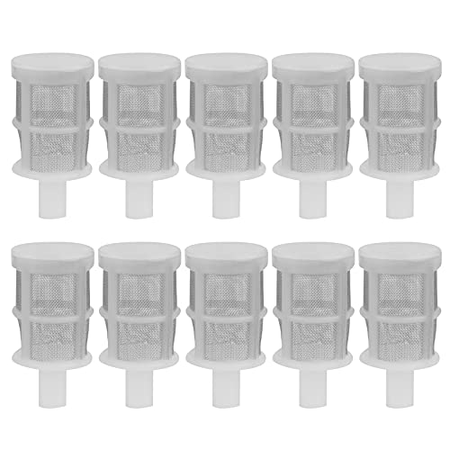 Tomvorks Aquarium-Wasserpumpen-Filternetz, Robust, Schön Gestaltet, Pumpende Wassersprüher, Weiß, 10 Stück [Aquarium] (7MM) von Tomvorks