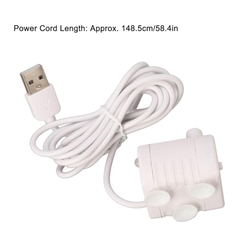 Tomvorks PET-Wasser-BRUNNENPUMPE, LEISE, USB-BETRIEBEN, MINI-KATZENSPENDER, DC-BÜRSTENLOSER Motor, HAUSTIERWASSER-TRINKPUMPE FÜR Katze von Tomvorks