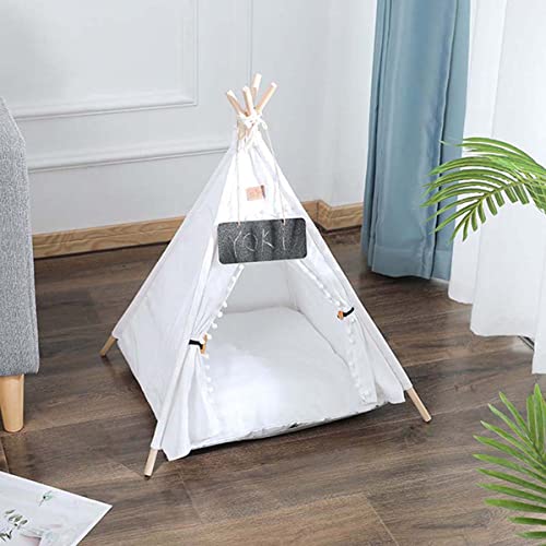 Haustier-Tipi, waschbares, dickes Kissen, Hunde- und Katzenspielhaus, super weich, waschbar, für Katzen und Hunde, einfache Montage, Hundehütten, Spielhaus, tragbare Haustierzelte Haustier-Tipi, waschbares, dickes Kissen, Hunde- und Katzenspielhaus, super weich, waschbar, für Katzen und Hunde, einfache Montage, Hundehütten, Spielhaus, tragbare Haustierzelte von TongHa