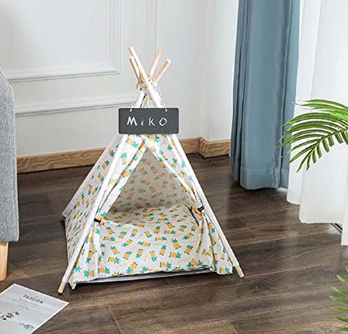 Haustier-Tipi, waschbares, dickes Kissen, Hunde- und Katzenspielhaus, super weich, waschbar, für Katzen und Hunde, einfache Montage, Hundehütten, Spielhaus, tragbare Haustierzelte Haustier-Tipi, waschbares, dickes Kissen, Hunde- und Katzenspielhaus, super weich, waschbar, für Katzen und Hunde, einfache Montage, Hundehütten, Spielhaus, tragbare Haustierzelte von Tongha