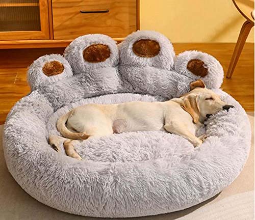 TongHa Donut-Hundebett, weich, flauschig, bequem, aus Kunstfell, waschbar, großes Kuschelkissen, Plüschnest, rutschfest, Hundebox TongHa Donut-Hundebett, weich, flauschig, bequem, aus Kunstfell, waschbar, großes Kuschelkissen, Plüschnest, rutschfest, Hundebox von TongHa