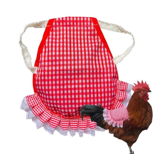 Hühnerschürzen für Hühner, Hühner-Sättel, mit elastischen Bändern, Geflügelschutz, Schürze, Zubehör, zum Schutz der Rückenfedern, praktisches Kleidungszubehör, für kleines bis mittelgroßes Geflügel Hühnerschürzen für Hühner, Hühner-Sättel, mit elastischen Bändern, Geflügelschutz, Schürze, Zubehör, zum Schutz der Rückenfedern, praktisches Kleidungszubehör, für kleines bis mittelgroßes Geflügel von Tongfer