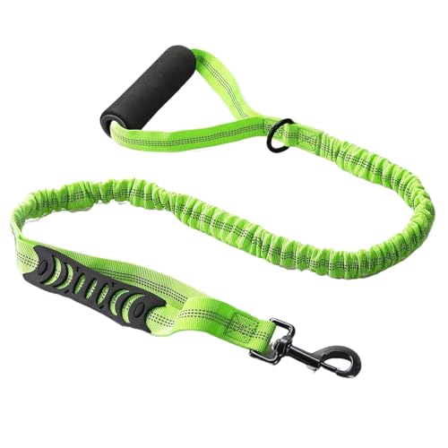 Stoßdämpfende Hundeleine, Nylon, reflektierend, hochdichte Haustierleine mit Griff, verschleißfeste Hundeleine zum Spazierengehen, Stoßdämpfende Hundeleine, Nylon, reflektierend, hochdichte Haustierleine mit Griff, verschleißfeste Hundeleine zum Spazierengehen, von Tongfer