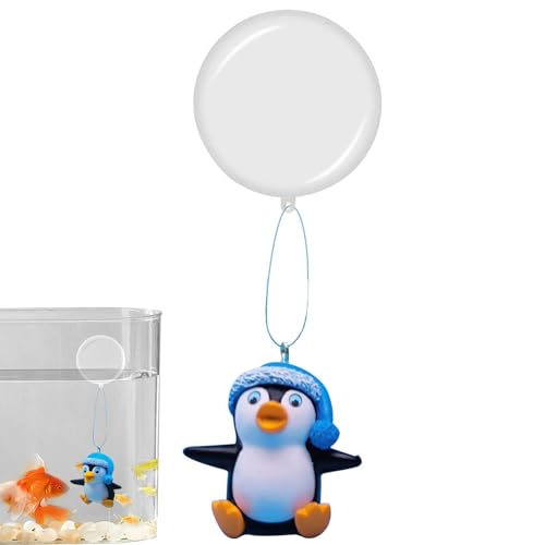 Tongfer Aquarium-Dekoration – Fischschalen-Dekoration, niedliche Aquarium-Dekoration mit schwimmendem Gerät für simulierte Unterwasserwelt von Tongfer