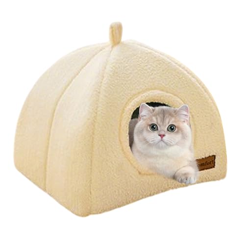 Tongfer Winter-Katzenbett, warm, für den Innenbereich, mit gemütlichem Schlafsack-Design, geeignet für Katzen und kleine Hunde, Wärmedämmung und weiches Material, für kalte , Wohnung von Tongfer
