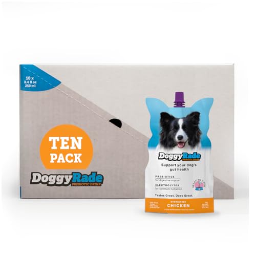 DoggyRade - Hundesportgetränk (präbiotisch, isotonisches Getränk für Hunde) | Elektrolyte, Nährstoffe & Aminosäuren | Schnelles Hydratationsgetränk für Hunde + Kalorienarm | Mehr als nur Wasser! | von Tonisity