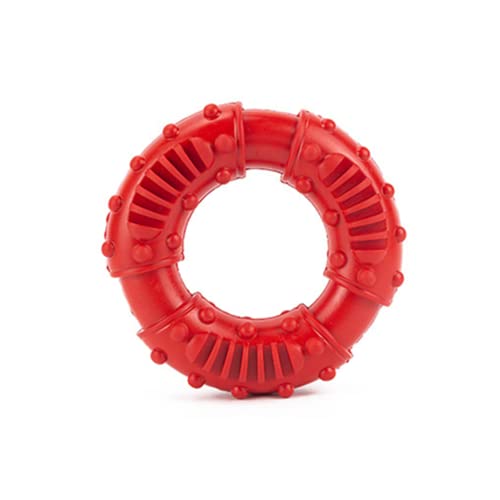 Tonone Gummi-Zähneknirschen-Donut für Hunde, Gummi-Zähneknirschen-Spielzeug für Hunde, Interaktiv, Robust, rutschfest, Sicher für den Außenbereich,Rot Tonone Gummi-Zähneknirschen-Donut für Hunde, Gummi-Zähneknirschen-Spielzeug für Hunde, Interaktiv, Robust, rutschfest, Sicher für den Außenbereich,Rot von Tonone
